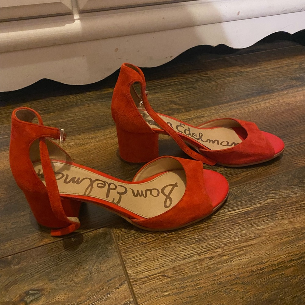 Sam Edelman Susie Suede Block Heel Sandals